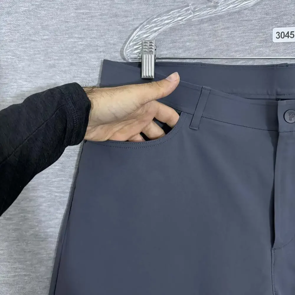 Public Rec Men's Size 36/34 Gray Work Day Slim Straight Fit Tech Pants